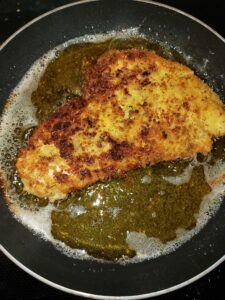 Breaded chicken breast